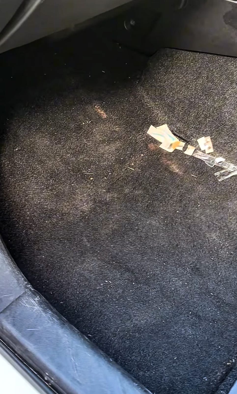 Interior carpet before cleaning