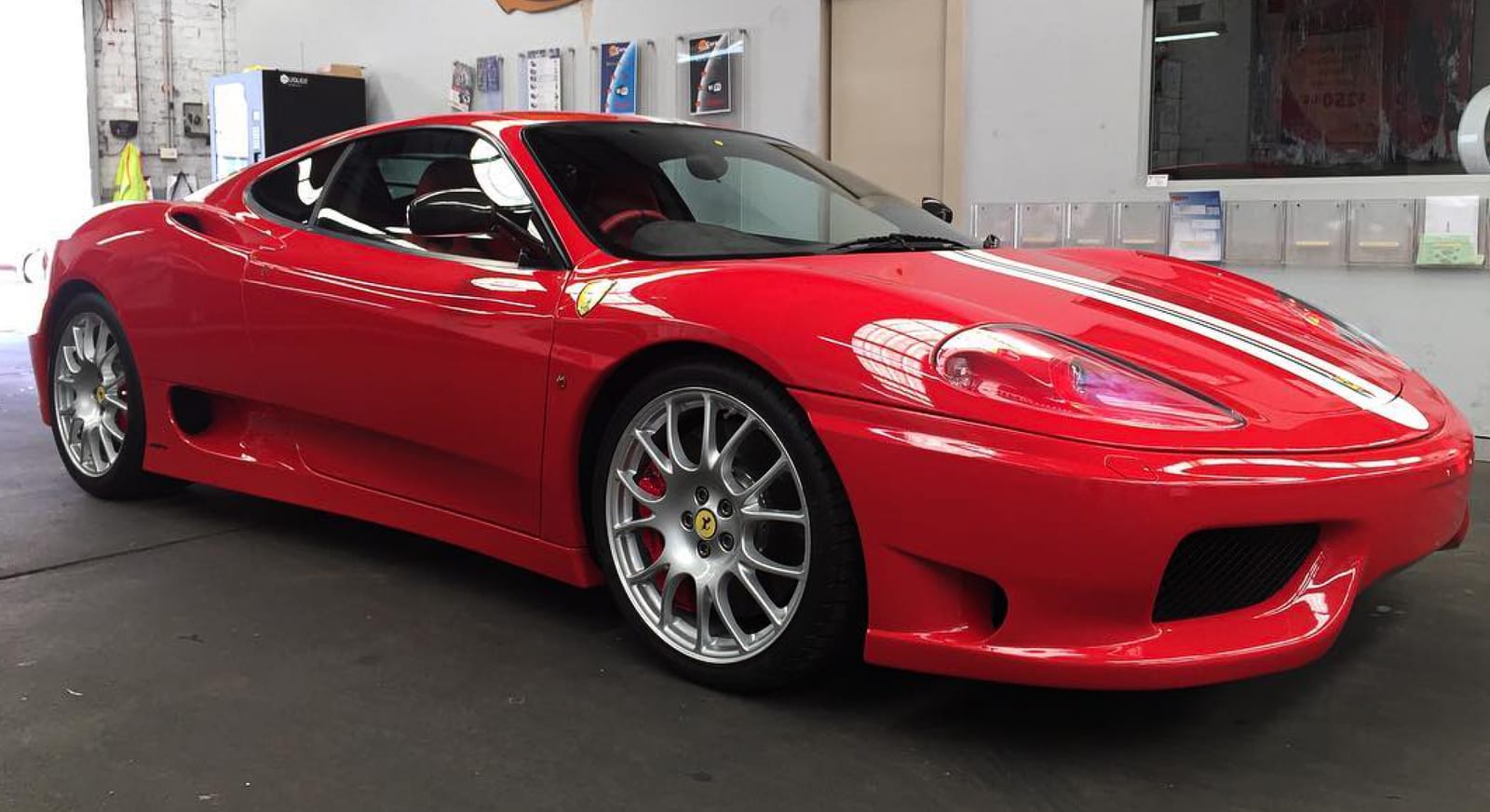 Ferrari 360 front end in the bay