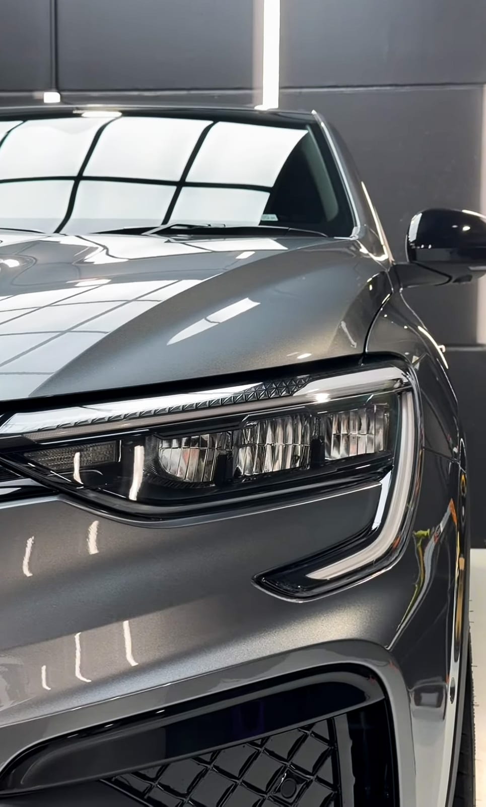 Headlight detail after paint correction